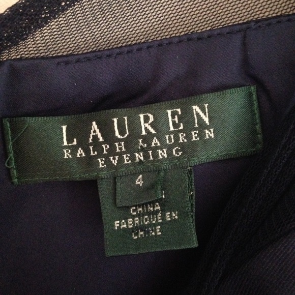 Ralph Lauren Navy Blue Formal Dress - Picture 7 of 8